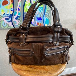 Cole Haan Brown Suede Handbag